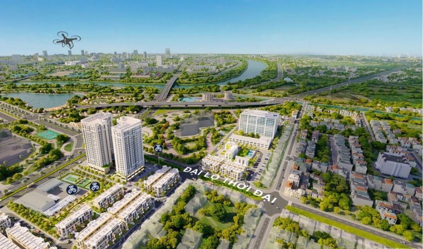 Nhà ở xã hội Golden Point là tòa tháp 13 tầng trên tuyến Đại Lộ Thời Đại