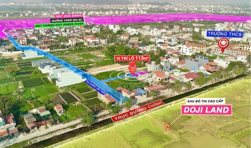 Khu đô thị Emerald Symphony thuộc phường Hoa Động, thành phố Thủy Nguyên